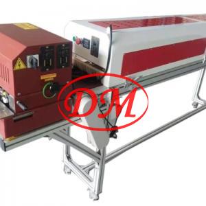 Automatic leather edge painting machine+ drying oven conveyor Automatic leather edge painting machine+ drying oven conveyor
